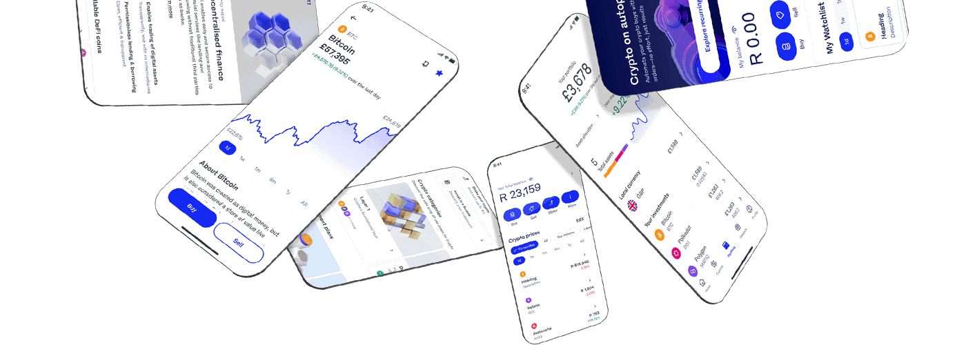 Luno app screens